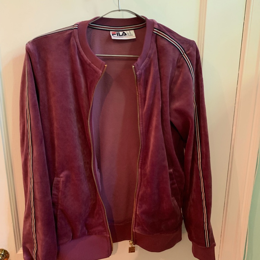 RARE VELVET FILA VELVET JACKET